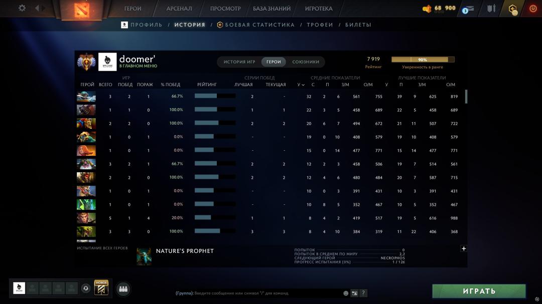 🏅 MMR 7919 | 🕒 180h | 🛡 Integrity 12000
