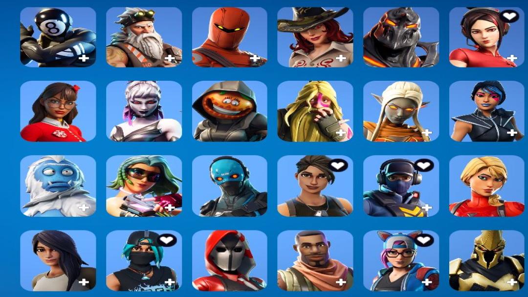 Diverse Fortnite Collection with 76 Unique Skins 🎭🖥