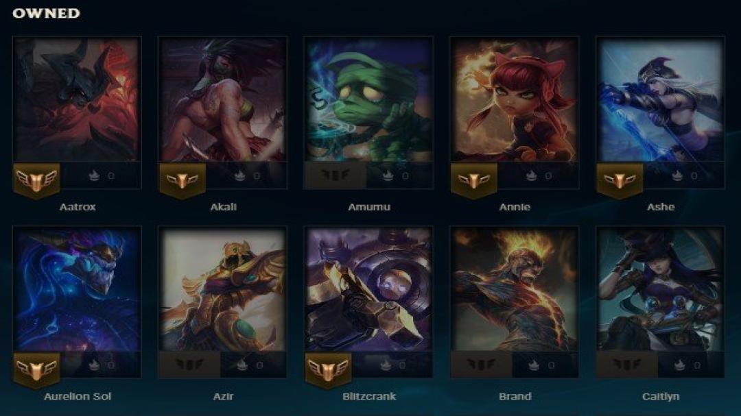 Diverse Champion Collection on EU West Server, Level 129