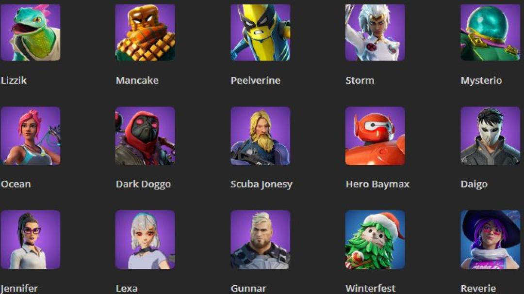 Diverse Fortnite Collection with 90 Skins on PC 🎭🖥