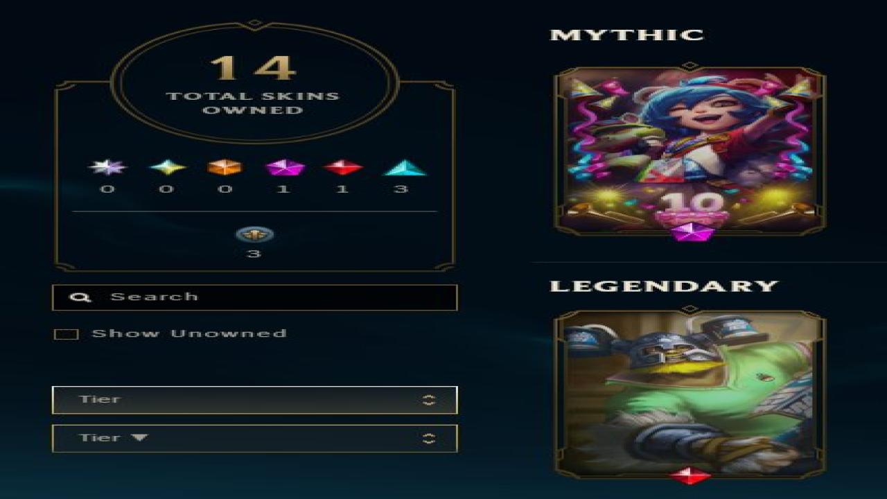 EU West Account with 75 Champions and 14 Skins, Level 90