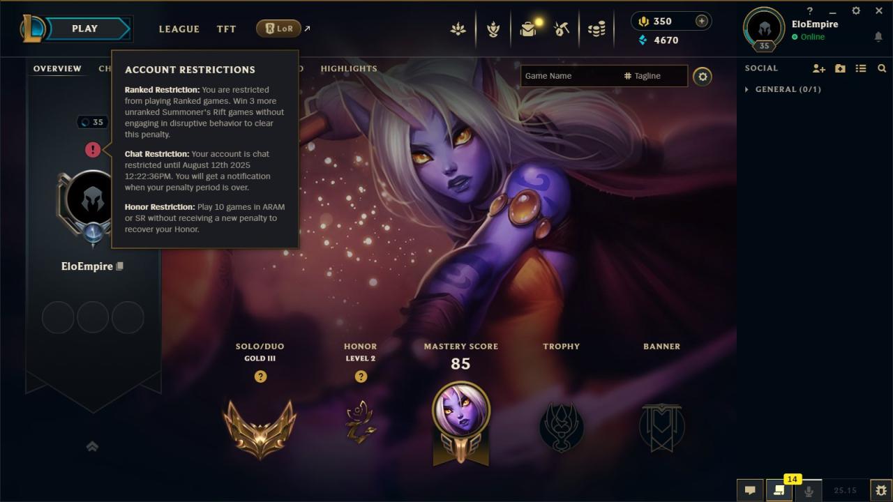 Gold Rank Account on EU West with 32 Champions and Level 35