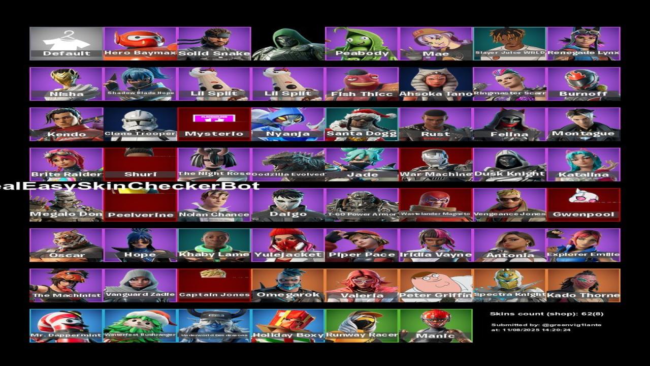 Diverse Fortnite Collection with 60 Unique Skins 🎭🖥
