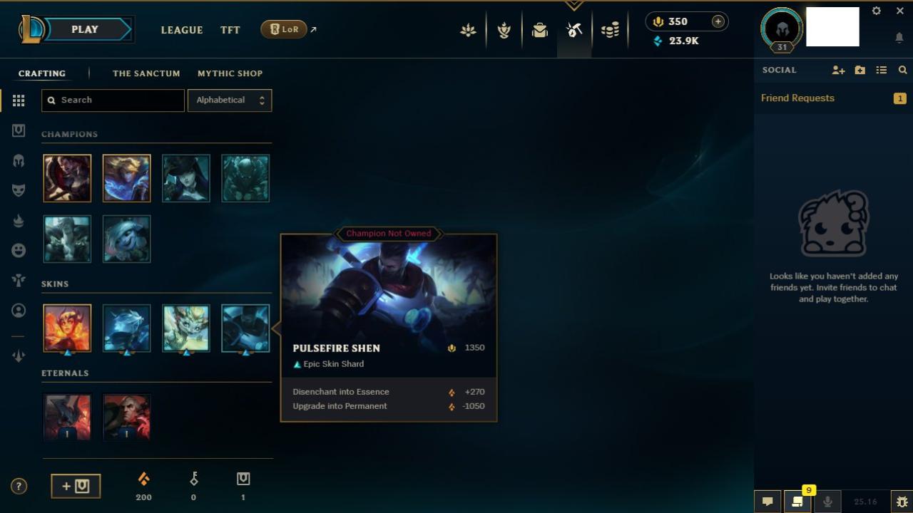 Level 30 Account on EU West with 1 Champion, Unranked Status