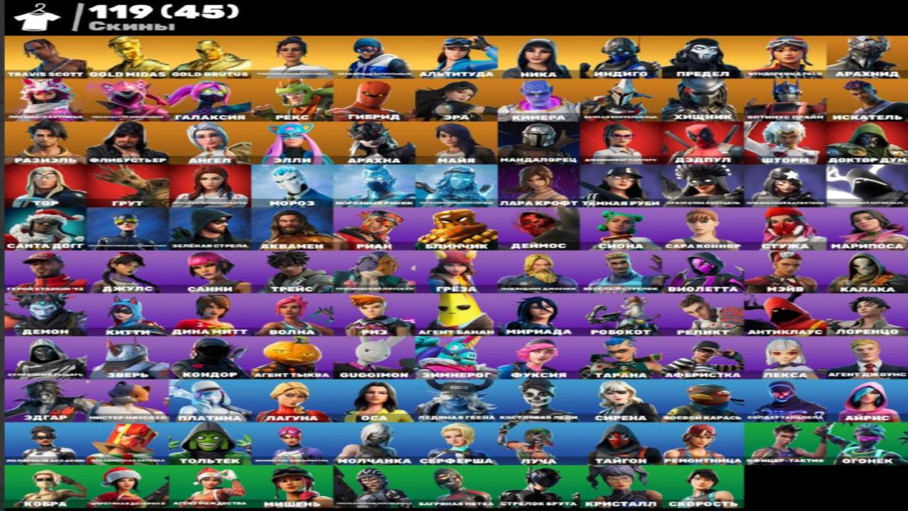 Diverse Collection of 119 Skins for PC Battle Royale 🎭🖥