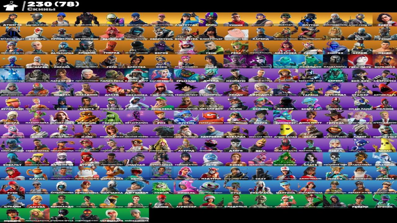 Impressive Collection of 230 Skins for PC Battle Royale 🎭🖥
