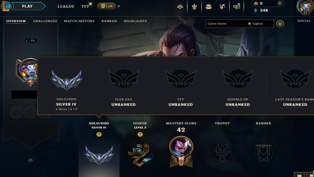 Level 31 Silver EU West Account with 11 Champions and 4 Skins