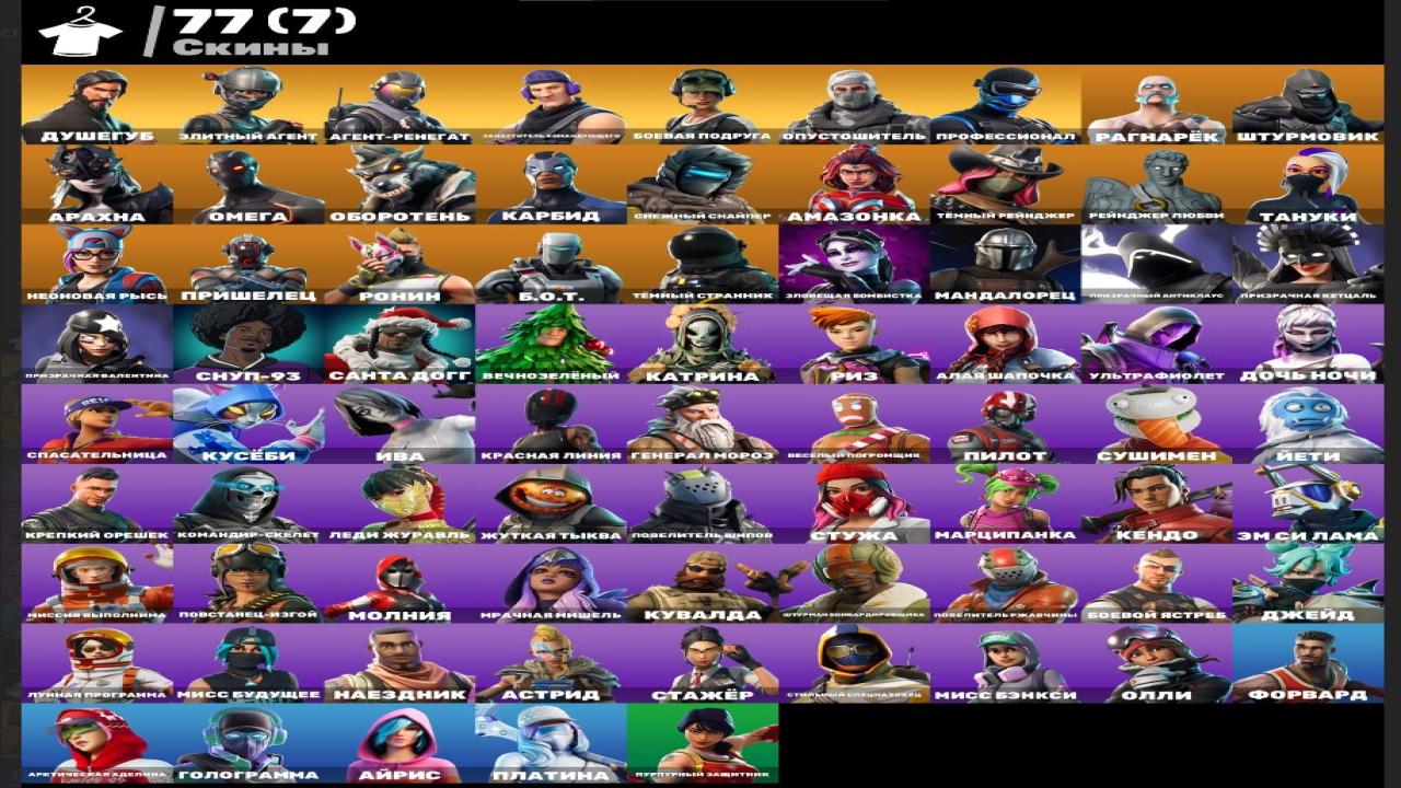 Collection of 77 Unique Skins for Battle Royale on PC