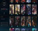 Diverse EU West Account with 127 Champions and 115 Skins