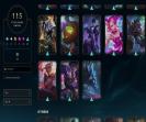 Diverse EU West Account with 127 Champions and 115 Skins