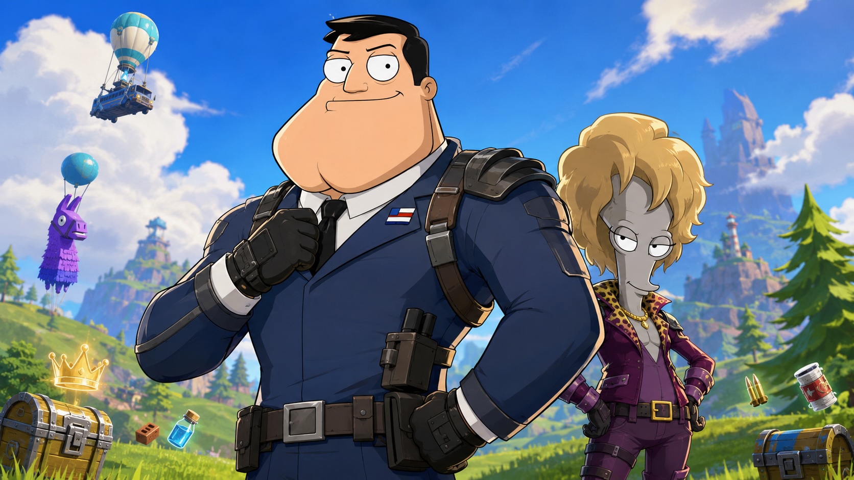 Fortnite запустил кроссовер с «Американским папашей» - news.goranked
