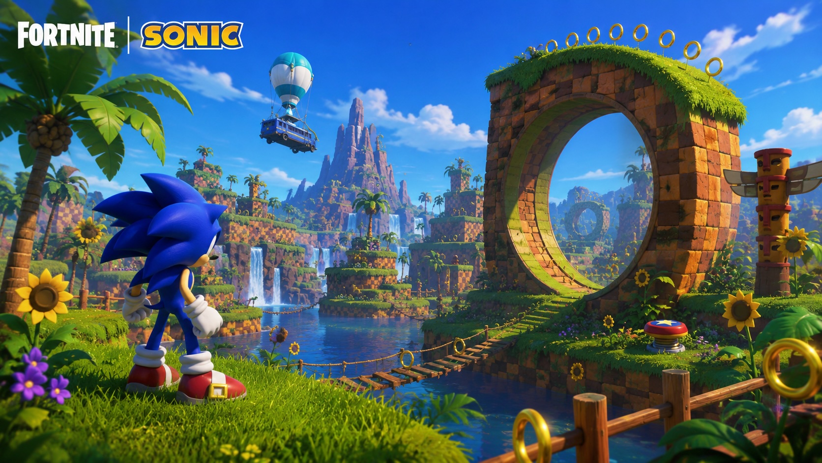 Sonic в Fortnite: тизер подтвердил кроссовер
