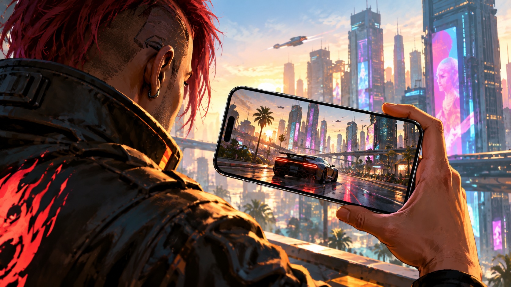 Cyberpunk 2077 на iPhone 17 Pro Max: 900p, 30–32 FPS