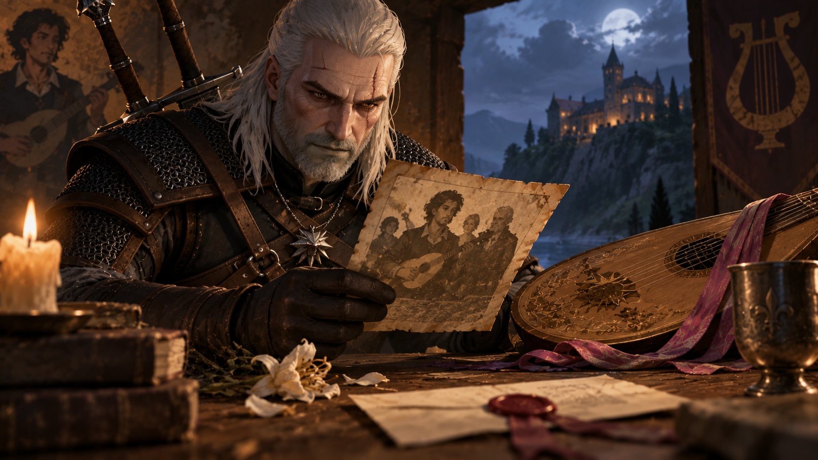 DLC Songs of the Past: Геральт расследует проклятие семьи Лютика