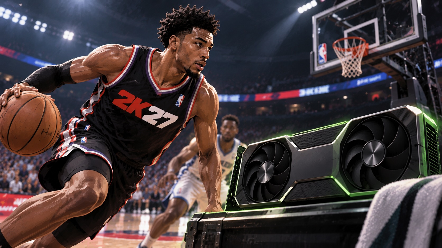 Включение DLSS 5 в NBA 2K27 снижает FPS до 75% на картах RTX 50