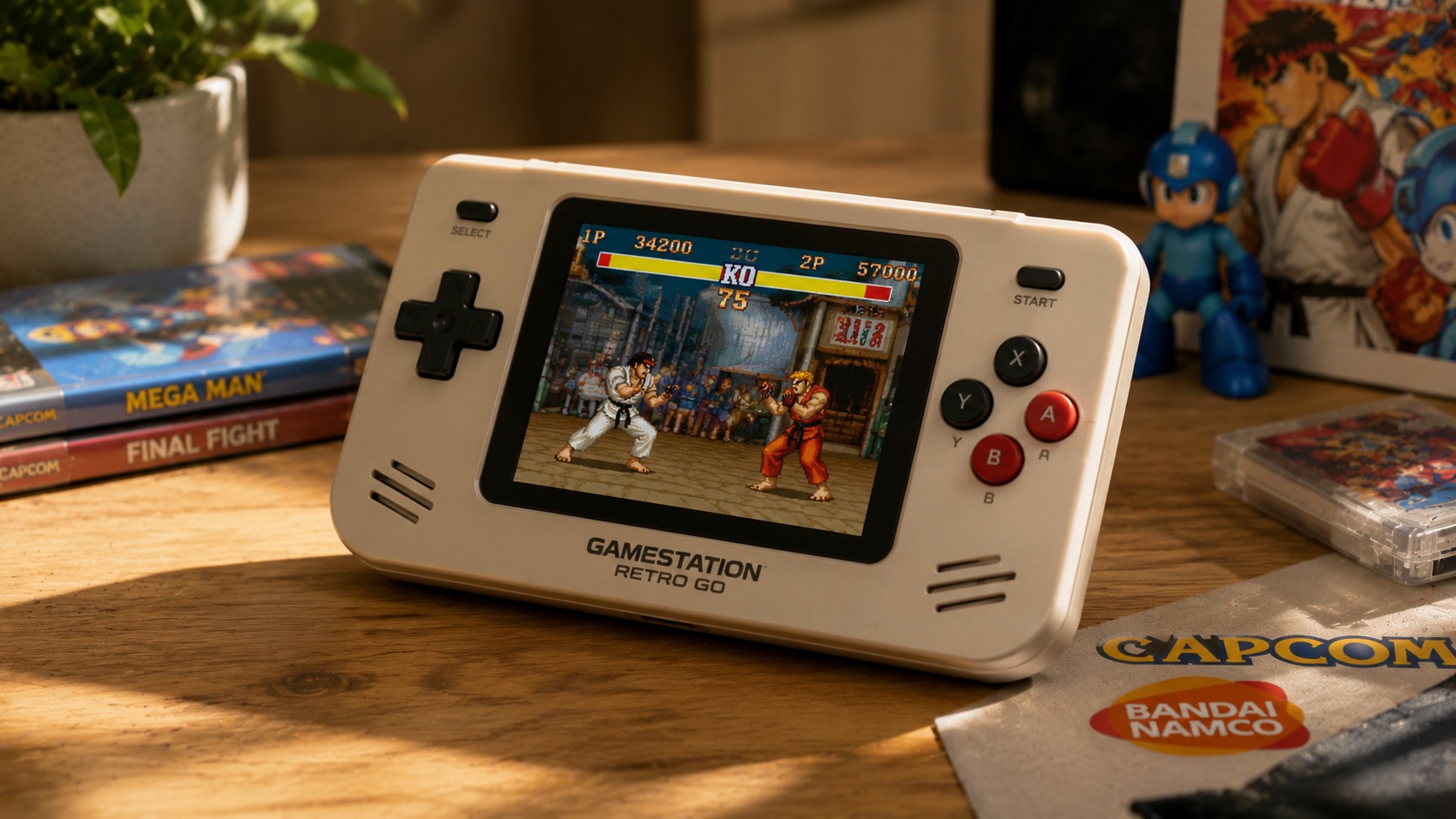 Gamestation Retro Go с 200+ играми Capcom и Bandai выйдет 31 окт.