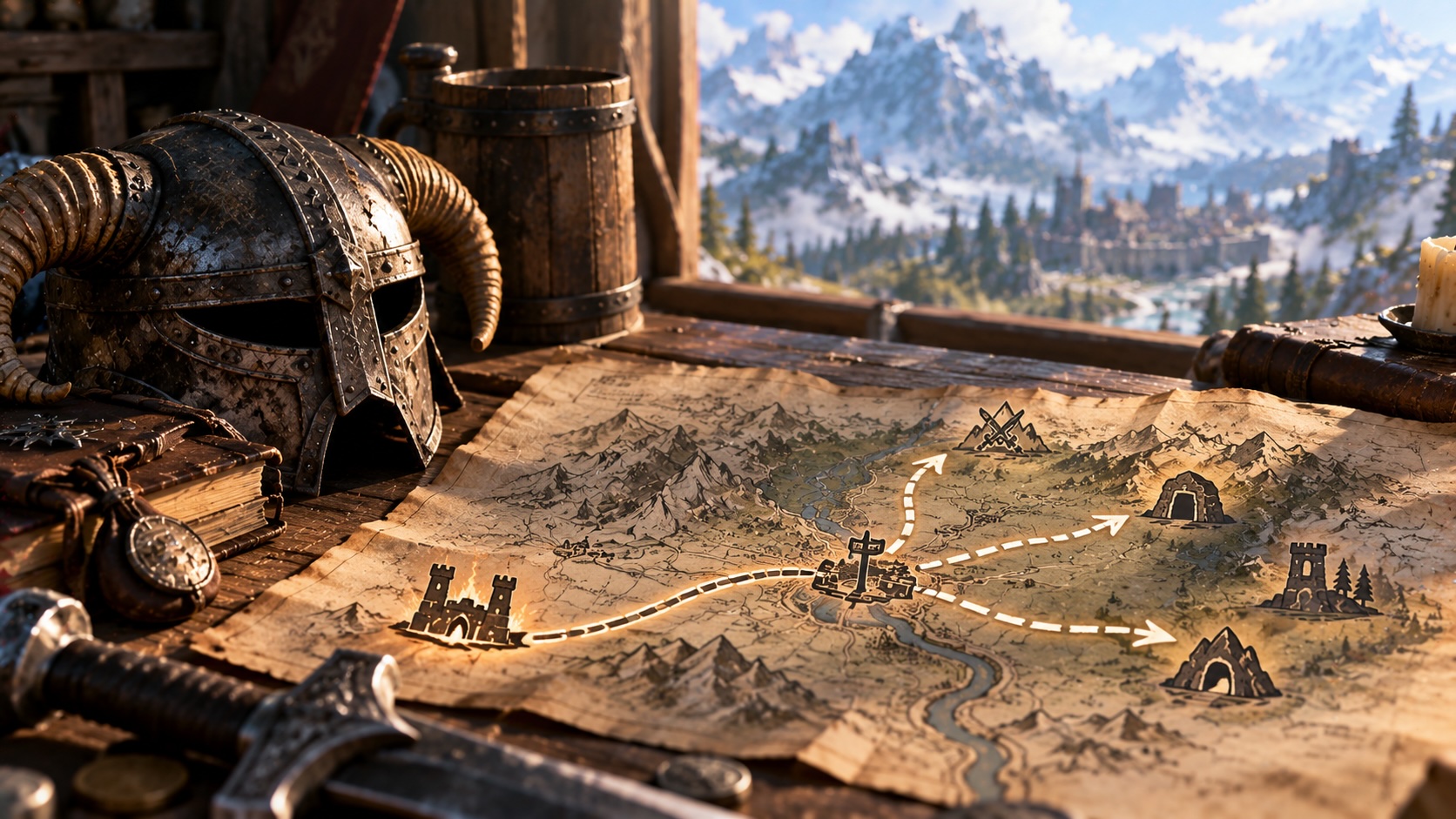 30% игроков Skyrim сворачивали с маршрута после Хелгена