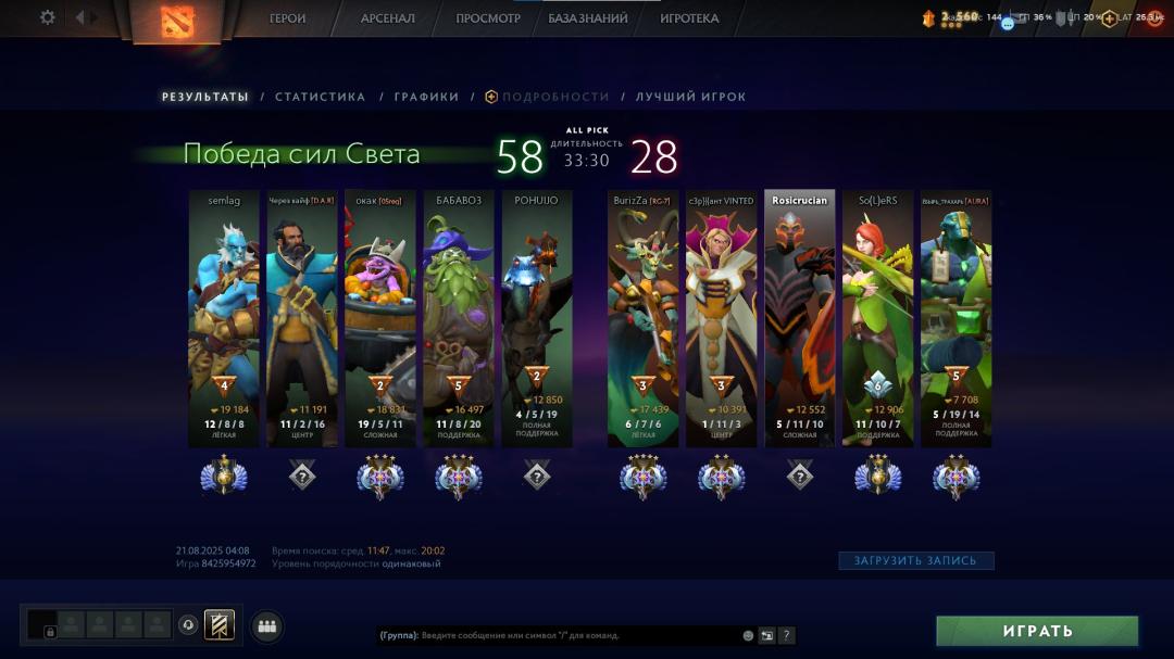 🏅 MMR 4500 | 🕒 160 часов | 🛡 7050