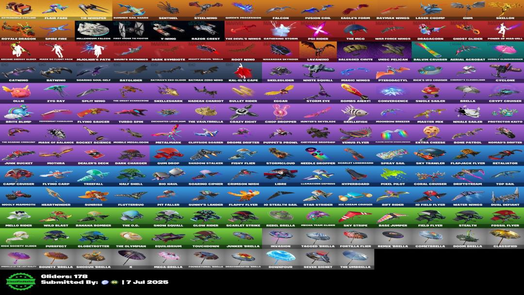 Уникальный аккаунт с 225 скинами для Battle Royale на ПК