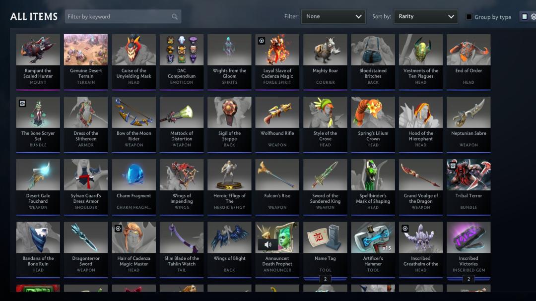 Аккаунт Dota 2 с рейтингом 1700 и 2600 часов игры