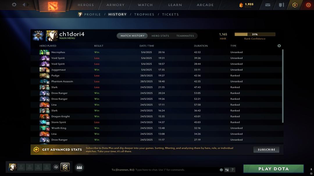 Аккаунт с рейтингом 1100 MMR и 3400 часов игры