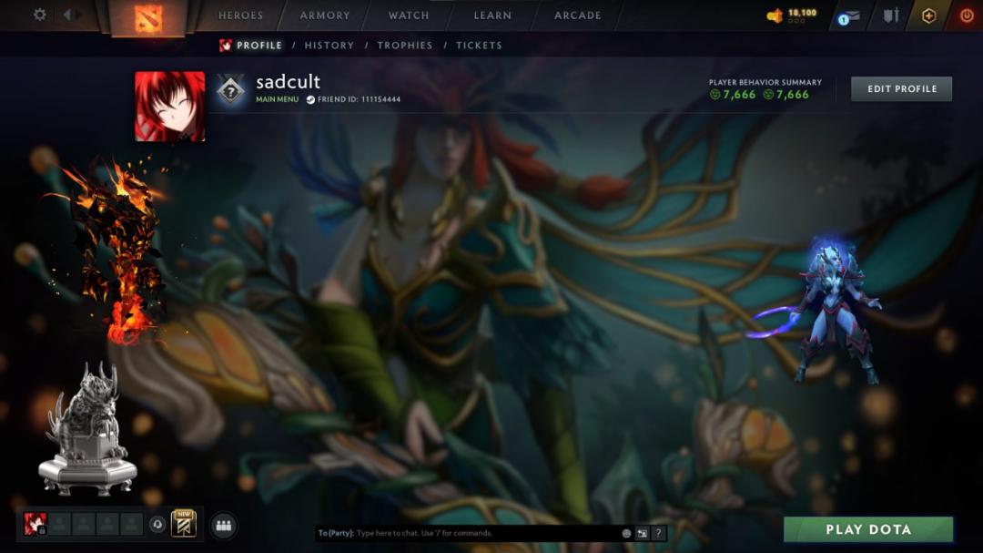 Высокий рейтинг 6300 MMR и 4300 часов игры