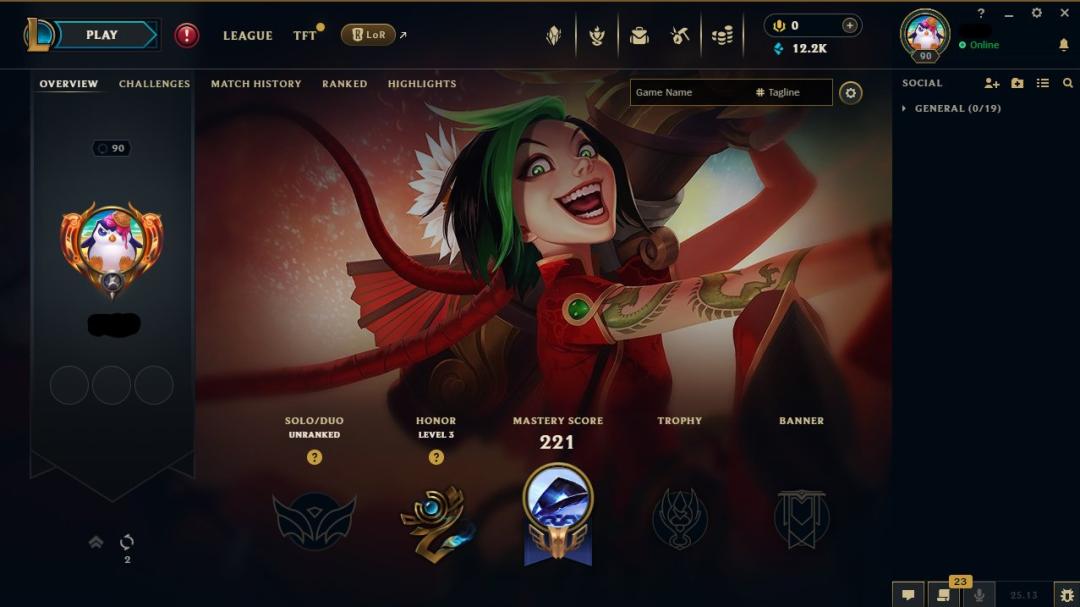 Аккаунт League of Legends: 54 чемпиона, 8 скинов, 90 уровень 🎮