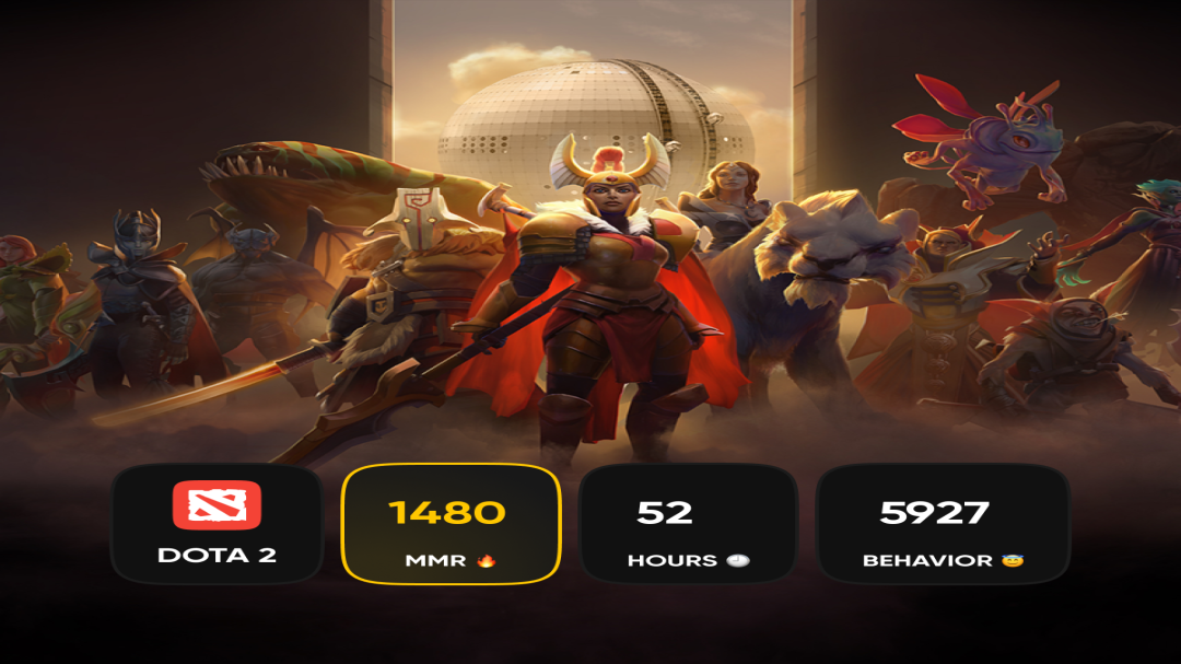 Аккаунт Dota 2 с рейтингом 1480 и высоким поведением