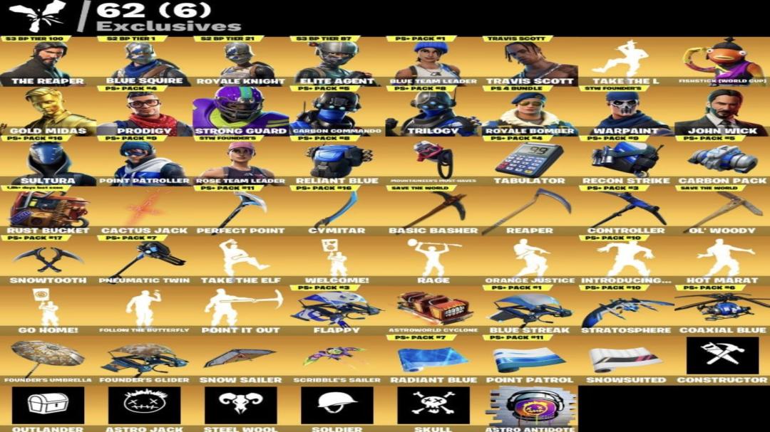 Уникальный набор из 207 скинов для Battle Royale на ПК