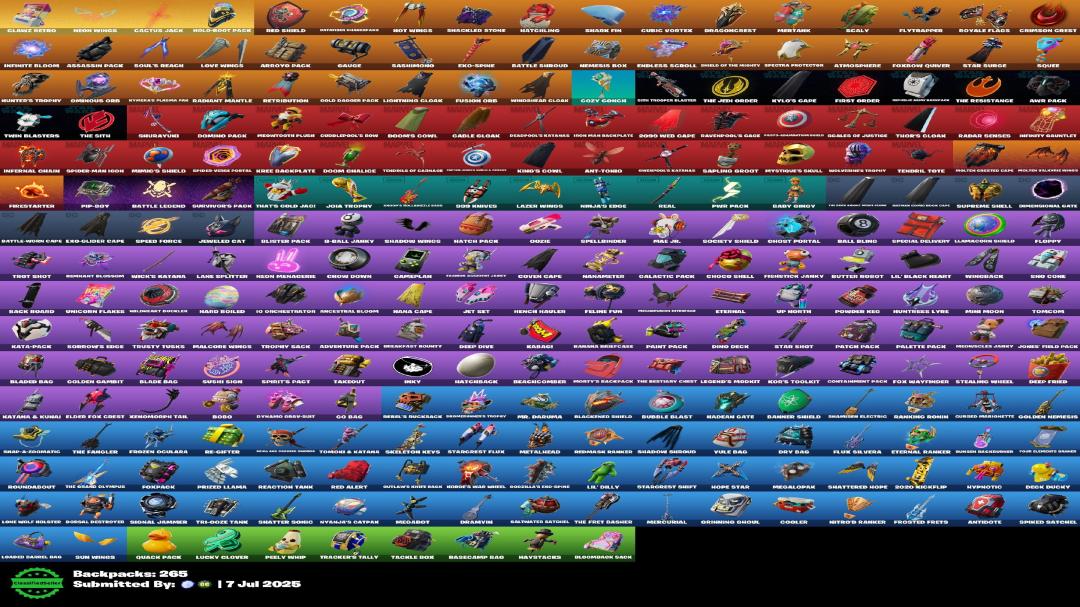 Уникальный аккаунт с 225 скинами для Battle Royale на ПК