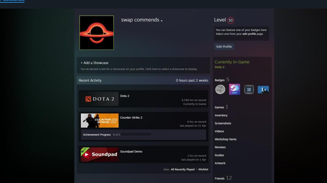 Аккаунт Dota 2 с рейтингом 4050, 4750 часов игры, высокая порядочность