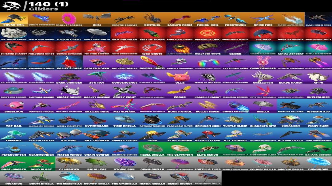 Аккаунт Fortnite: 143 скина, PC, в наличии, 0 осталось до оплаты