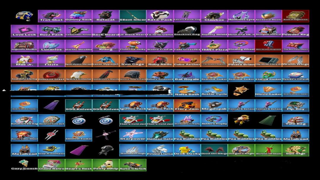 Уникальный аккаунт с 73 скинами для Battle Royale на ПК
