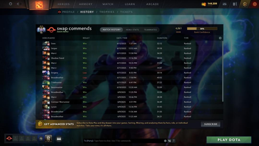Аккаунт Dota 2 с рейтингом 4050, 4750 часов игры, высокая порядочность