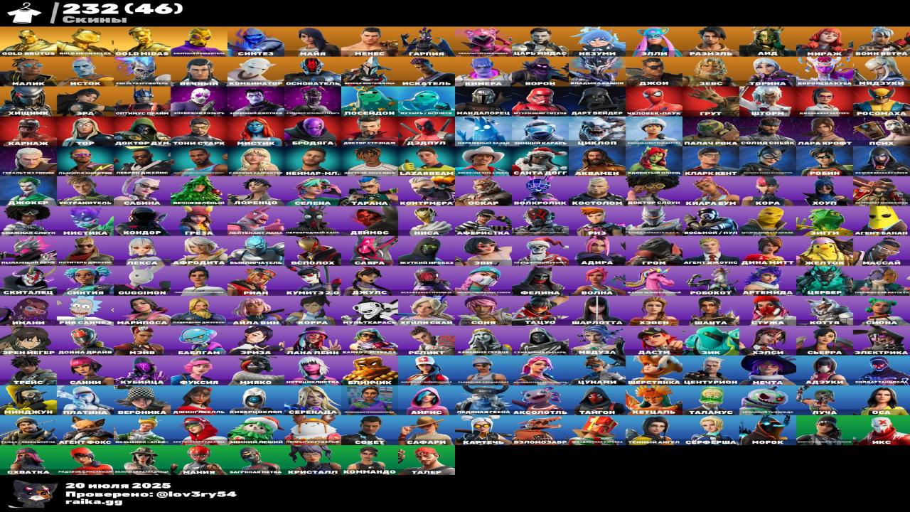233 уникальных скина для Battle Royale на ПК 🎭🖥