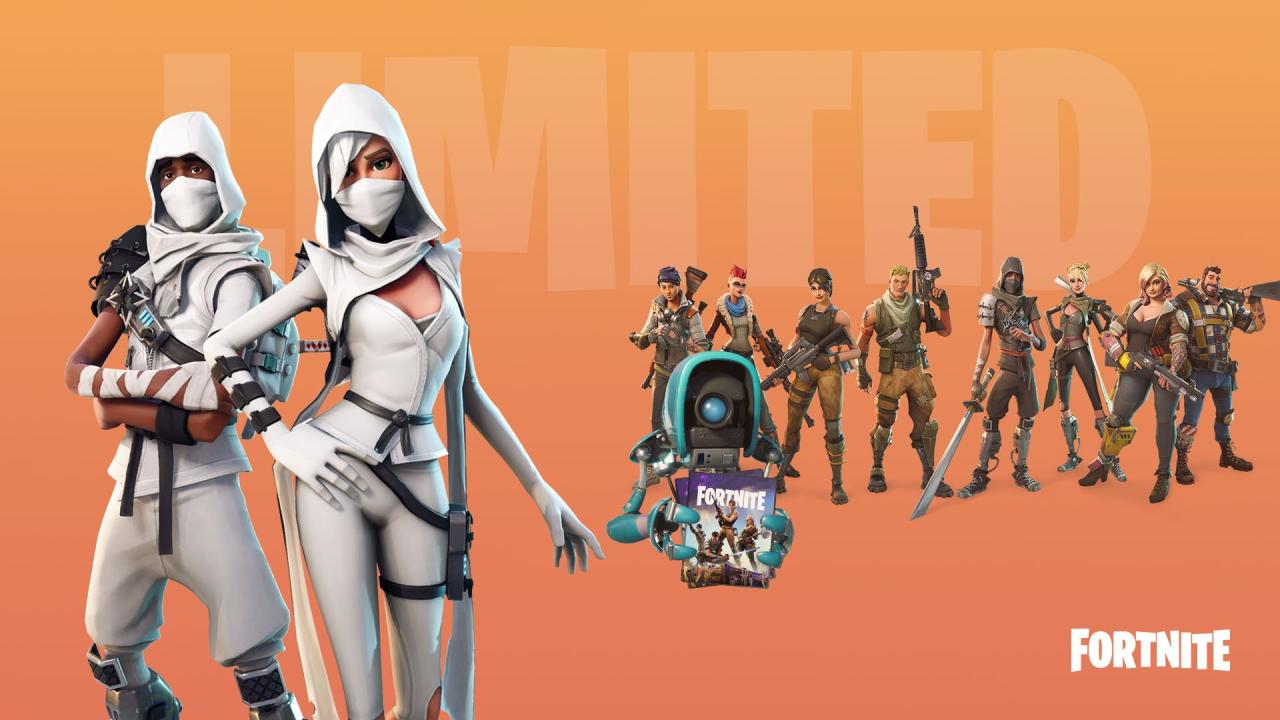 Многообразие скинов и контента в Fortnite на PC