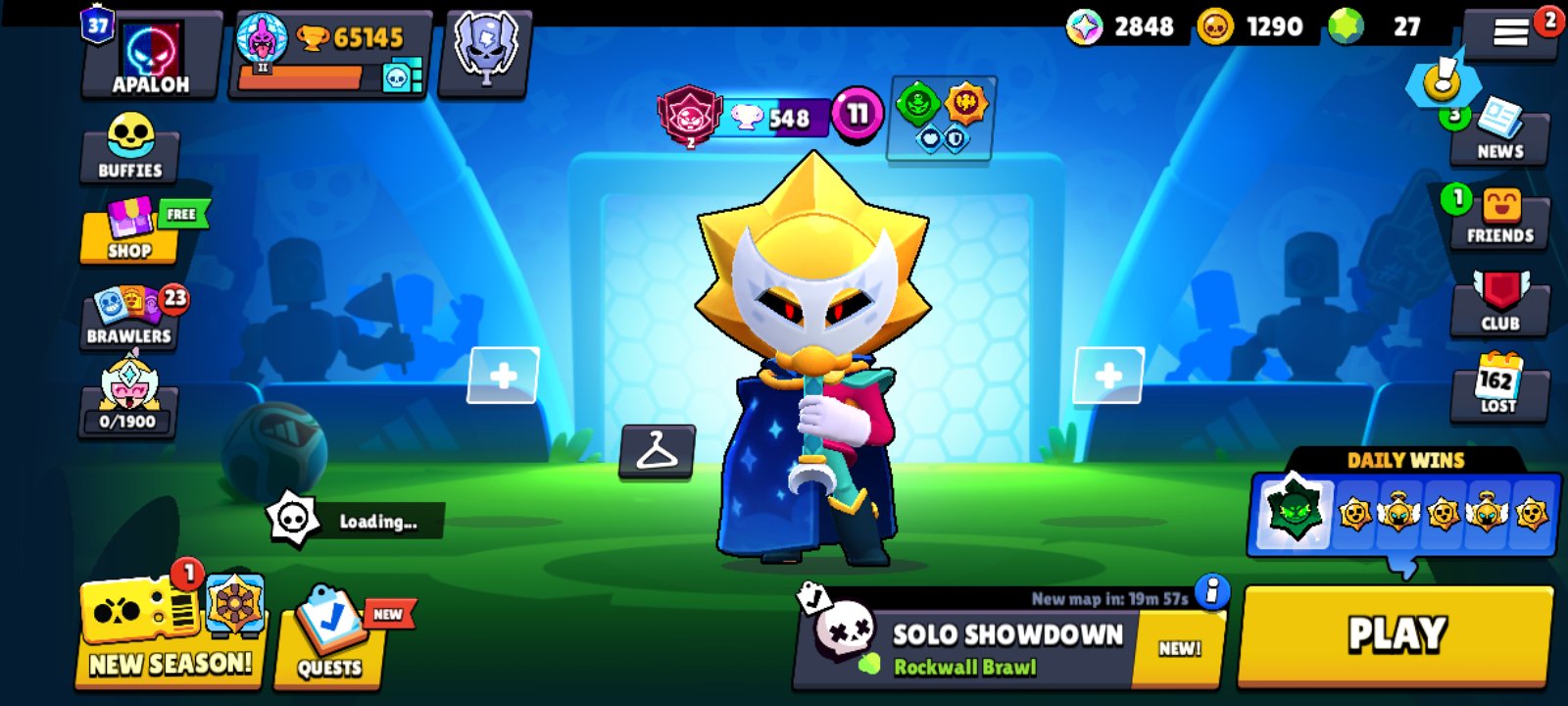 Account in Brawls Stars | 65k trophies | 37 prestiges (3 second prime), trophies 65000, brawlers 102, primes 37