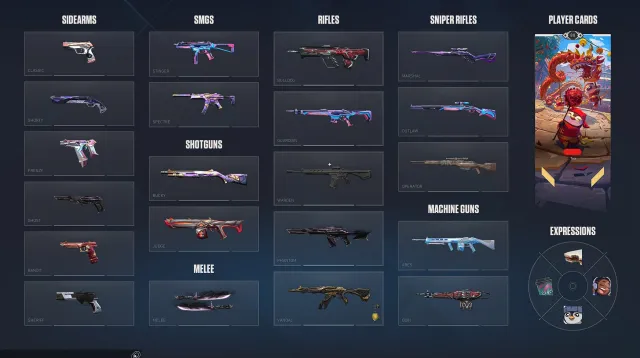 FA | NA | A total of 50 skins | No rank | Ayakashi set | Sale | Under calibration | Agents: 21 | Skins: 50