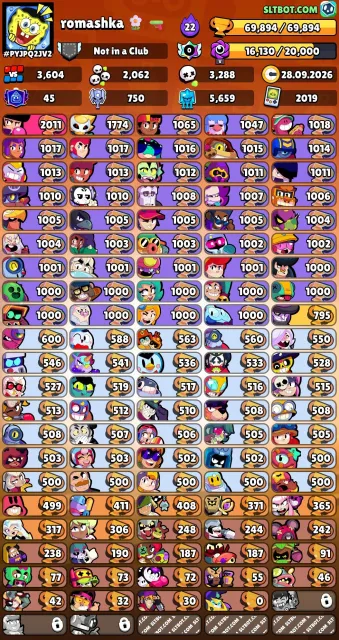 🔥69894 Trophies🔥45 Primes🔥104 Brawlers🔥Hyper 54🔥Details, questions to discuss🔥, 69894 trophies, 104 brawlers, 45 primes