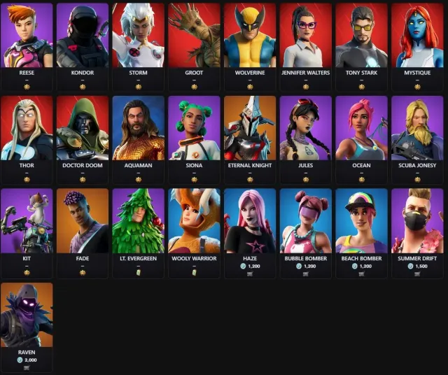 LARA CROFT🎀|TONY STARK🤖|YOU'LL BE LAUGHING😂, Sale, skins 65