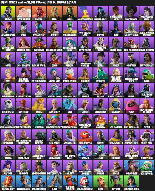 Arcane Jinx. Reaper, Ice Breaker, Star Wand.Driver.Gold Snap | 119 skór | 174 kilofy | 🎯🔥, Sprzedaż, skiny 119
