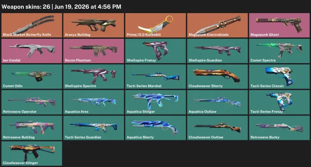 Cool account with skins and knives, Sale, Ranked unlocked, Agents: 14, Skins: 20