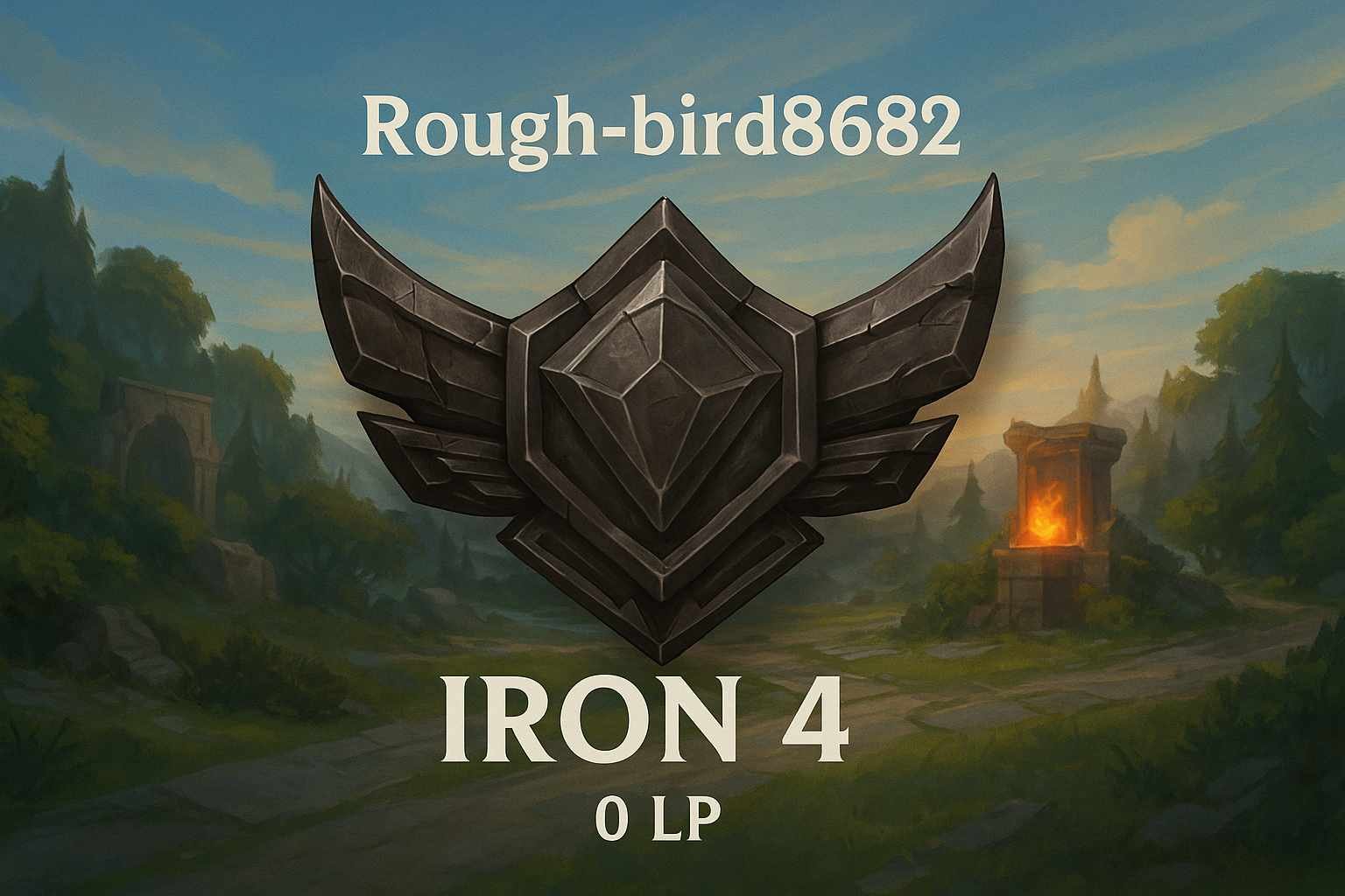 EUW 🌎 IRON 4 (0 LP) ✅ 40000+ BE ✅ LOW MMR ❤️ SAFE ❤️, Sale, level 30, champions 20, skins 5, Iron
