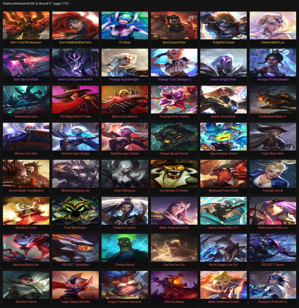 "LA470 Europe West | 717 lvl | Skins: 617 | Champions: 181, Sale, level 717, champions 181, skins 617, Unranked