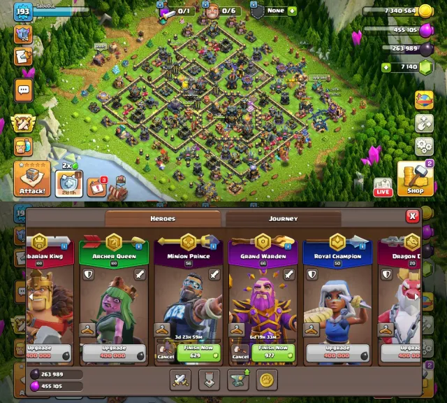 TH17 ✦ Max Account ✦ 100, AQ-100, MP-56, GW-66, RC-50✦ 18x Very High Level Epic ✦2000cwl madals, 17 TH Native Village, 10 TH Builder