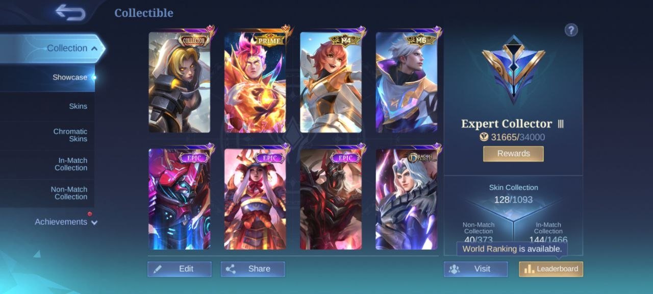 🌟 Mythic account! 90 heroes, 128 skins! 🚀
