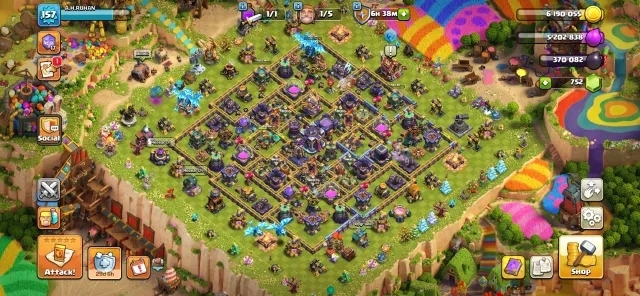 🟦TH 15 near max🟦 || 86-88-60-61-30-9 || 🚨14 EQUIPMENTS 🚨|| 571 CWL 🌑|| Re bind possible ✔️, 15 TH Main Village