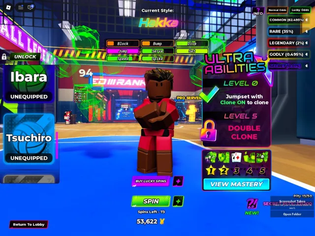 😈Volleyball Legends 126lvl sanju timski hinto hakka kazana Ibara Tsuchiro😈, Продажа, Voice chat: Нет