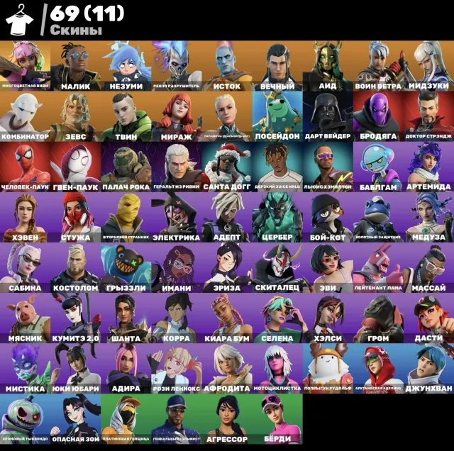 🕸️[GUARANTEE]🕸️ 69 SKINS ♥️WITH MAIL🕷️Spider-Man♥️GWEN SPIDER🕷️WANDERER♥️FAST RESPONSE⭐️, Sale, skins 69