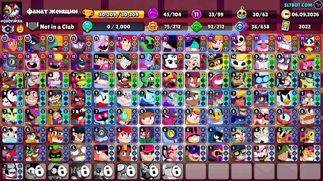 RELINK good account in Brawl + almost 10k trophies in Clash Royale, 30000 trophies, 99 brawlers, 6 primes
